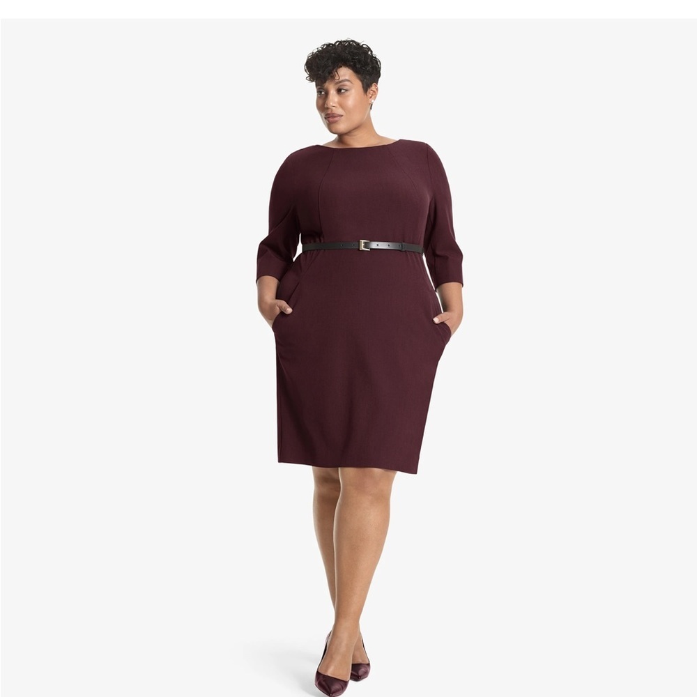 MM Lafleur Claret Etsuko Dress